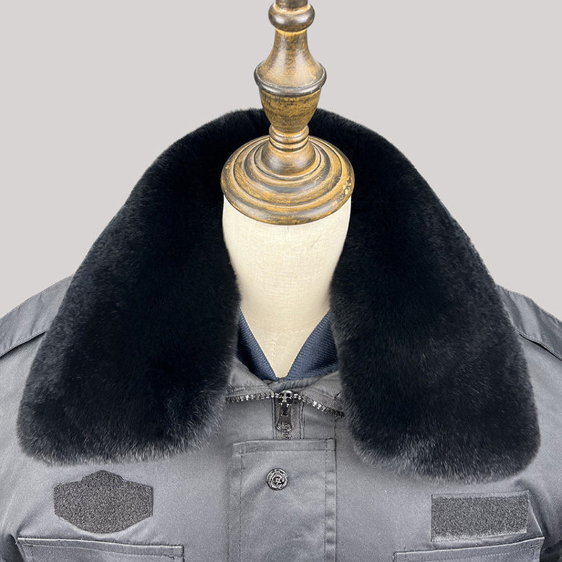 Winter Clothing Pk - ياقة من فرو الأرانب ريكس 100٪