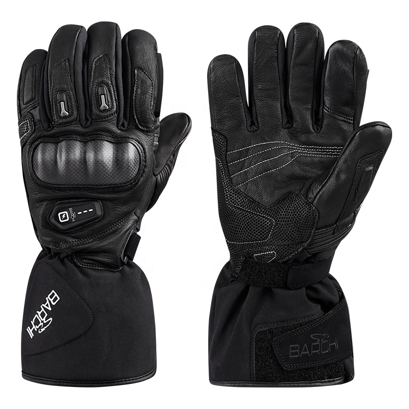 قفازات دراجات نارية جلدية مدفأ - مراجعة Heated Gloves Electric وسعره